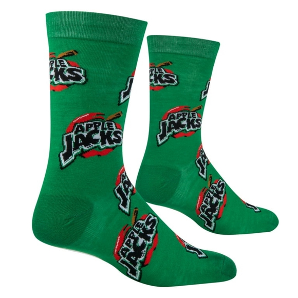 Crazy Apple Jacks Novelty Socks - Picture 2 of 5
